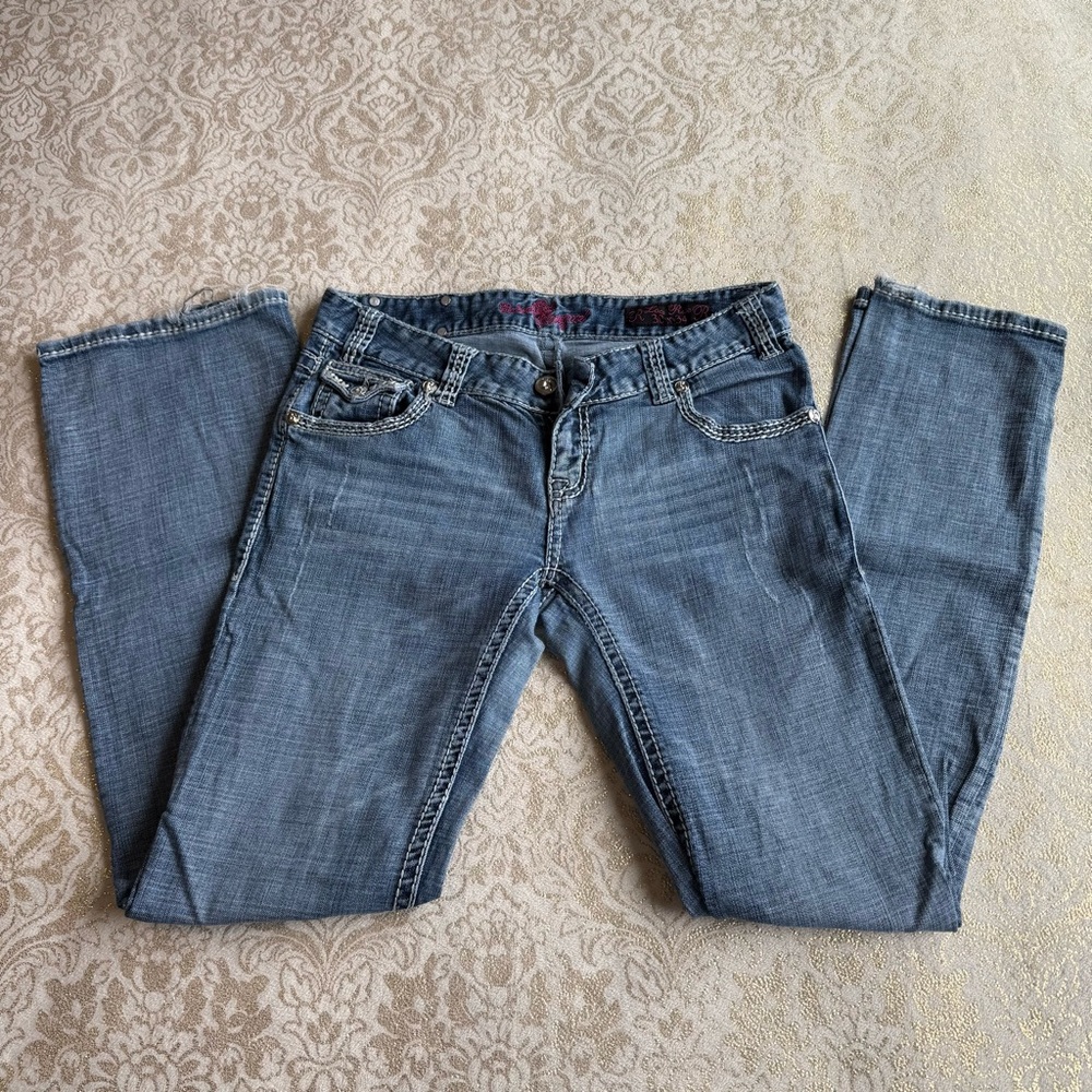 Rock & Roll Cowgirl Low Rise Jeans 30x34 Long